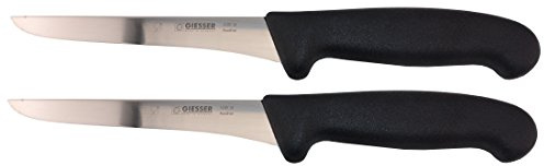 Giesser kniv 2 x benkniv svart 16 cm bladlängd – profimesser
