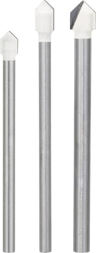 Bosch 3x Set di punte CYL-9 Soft Ceramic | per Piastrelle di ceramica morbida, Vetro, Ø 5,00, 6,00, 8,00 mm, Professional Accessorio Trapano