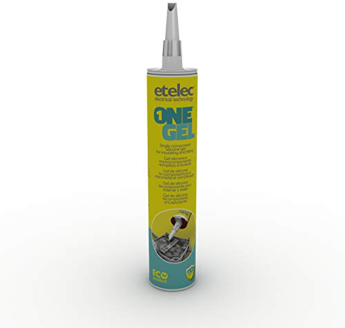 Etelec Onegel Gel silicone réutilisable prêt à l'emploi pour remplissage isolant joints 0,300 l