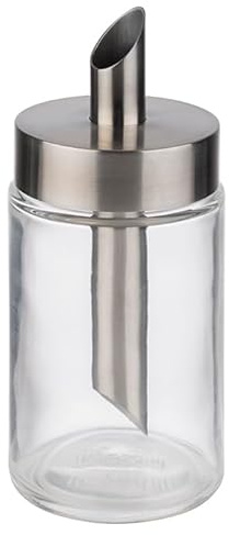 APS 40509 Zuckerdosierer, Ø 6 cm, Höhe 14,5 cm, Glas, Schraubdeckel aus Edelstahl