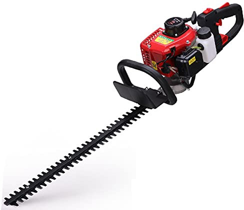 DFGENLY Taille Haie sans Fil, Taille Haie Thermique, Tondeuse Débroussailleuse 2 Temps Cisaille à Gazon pour Jardin Parc Élagage Branches D'arbustes, Réservoir de Carburant: 660ml