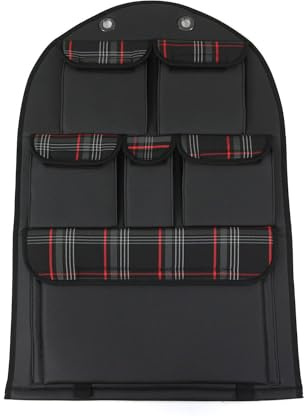 OMAC GmbH Autositz Organizer Rücksitztasche Kompatibel mit T5 2003-2015 | Organizer mit Tasche Rücksitzschoner für Autos | Autositzschoner mit Rücklehnenschutz (Rot)