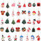 Mini Ornements de Noël 39 pièces - Décoration en résine pour Sapin, pendentifs Suspendus avec Attaches, idéal pour Bricolage et décoration Festive