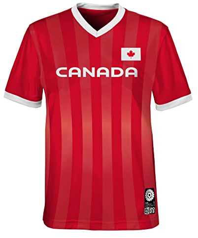 FIFA T-Shirt Unisexe Officiel de la Coupe du Monde de Football 2023 pour Femme, T-Shirt Canada (1 pièce)