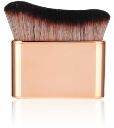 Self Tan Brush Soft Body Makeup Brush Portable Self Tanning Brushs Self Tanner Face Brushs for Body & Leg Makeup(Rose Gold)