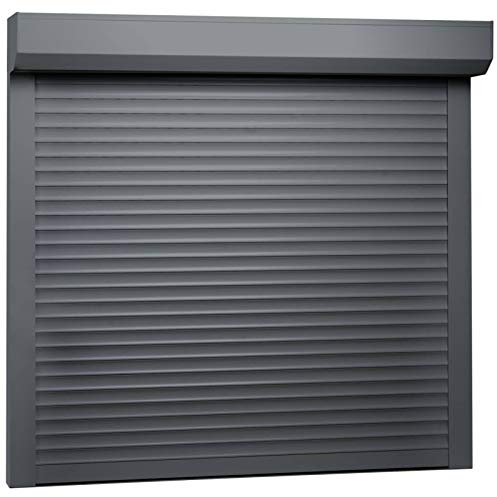 Rollladen Aluminium, CIADAZ Aussenrolladen, Schrank Rollo, Außenrollo, Sonnenschutzrollo Außen, 160 x 150 cm Anthrazit