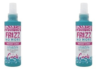 Creightons Frizz No More Instant Curls Revitalising Spray 150ml – Defines Curls, Reduces Frizz & Adds Glossy Shine with Coconut & Camellia Oil | Colour-Kind, All Hair Types (Pack of 2)
