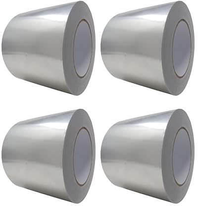 gws Aluminiumklebeband ist ein flexibles Band mit 30 µ Aluminiumfolie und Acrylatkleber, perfekt für gewölbte Oberflächen und dauerhafte Anwendungen (4, 50 m x 100 mm)