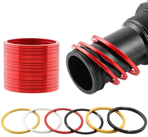 Yundxi 5 Stück Spacer Fahrrad Innenlager Schwungrad Nabe Spacer, 1.5/2/2.5/3mm Tretlager Unterlegscheibe Für BB68 BB73 BB90 BB92