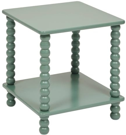 Atmosphera - Table d'appoint chamlo Vert Olive 40x40cm