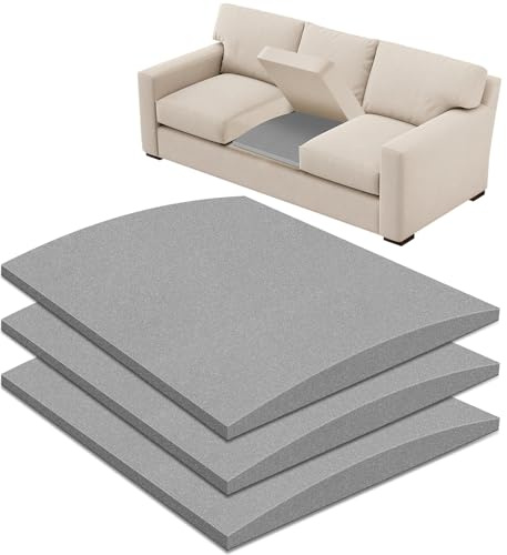 OFKAIS Sofa Cushion Support for Sagging Seat, Sofa Support Boards, High Density Foam 60×50cm Furniture Seat Under Cushion Sag Repair -3PC