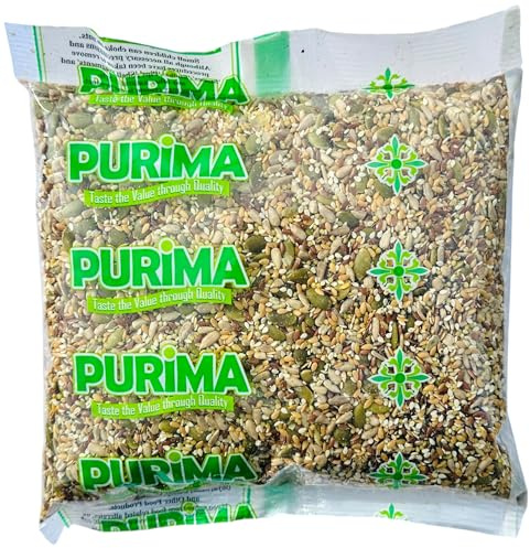 Mixed Seeds 2kg - 7 Seed Mix for Bread Baking Eating To Eat Blend Pumpkin Sunflower Golden Linseed Brown Flaxseed Sesame Poppy Millet Raw Natural Bulk Humans Breakfast Cereals Porridge Making Salads