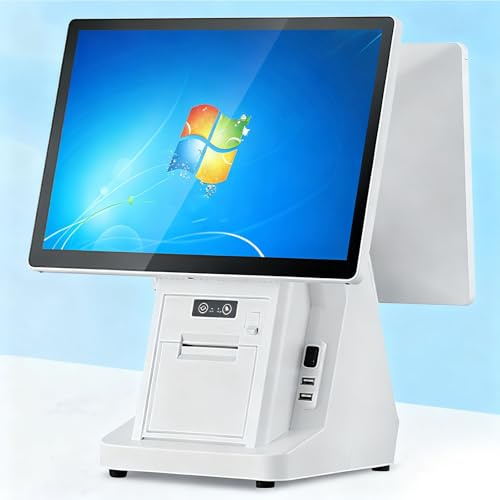 HuanSebesity Registrierkassen für Kleine Läden,8gb Ram + 256gb Ssd | 6 USB-Anschlüsse,Kassa Bekleidungsgeschäfte,Restaurants,Cafés,Nur Hardware (Ohne Kassensoftware),58mmprinter 80mmPrinter