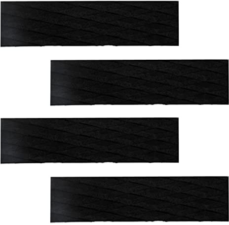 Sharplace 4pcs/Set Wellenreiter Footpad Surfboard Traction Pads Deck Pad, Schwarz