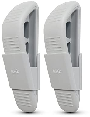BeeGo® Türstopper Gummi Türkeile, Türstopper Boden, Strapazierfähig, Türkeil, Einbruchschutz Tür, Door Stopper, Keil Türhalter, Anschlagpuffer, Rutschfest (2er-Pack) Türstopper