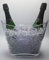 Cubitera, Champanera Fresh Transparente, ideal para 2 botellas 75cl, botella Magnum o 6 botellines de cerveza, refrescos o agua. Hecha en Polistireno, resistente a impactos y humedad