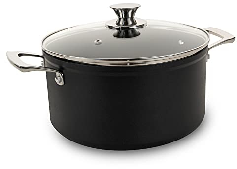 Genius Cerafit Plasma Pentola, Acciaio Inossidabile, Nero