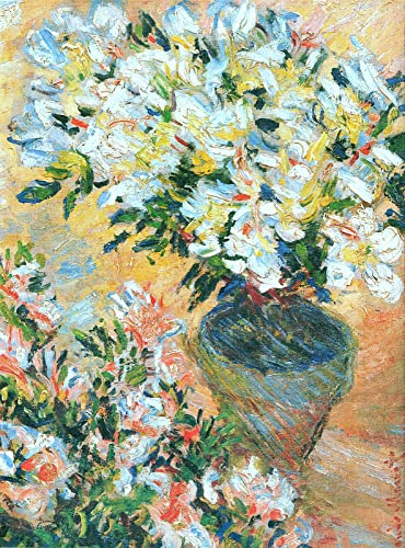 5D DIY Diamant Malerei Weiße Azaleen in einem Topf Claude Monet Malen nach Zahlen Kits für Erwachsene und Kinder Diamant Stickerei Kunsthandwerk Strass 30x40cm