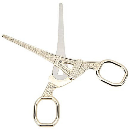 Vintage Nähset Schere 13.9cm Edelstahl Kreuz Stich Antike Nähschere Schere Stickschere, Vintage Schere Edelstahl Nähen Schere Goldene Stickschere Haushalt DIY Nähzubehör