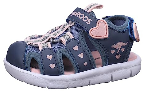 KangaROOS Unisex Kinder K-mini Sandale, Grisaille Frost Pink, 25 EU