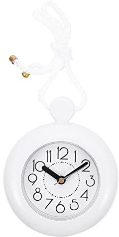Milisten Badezimmeruhr Mute Wanduhr Für Bad Mit Modernem Design Stilvolle Dekoration Für Ihr Badezimmer Kein Ticken Ohne Batterie Zum Aufhängen Und Überprüfen