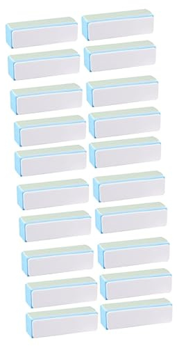 Beaupretty 20 Piezas lima de uñas profesional bloque de esponja de lijado pulidor de uñas Limas de esponjas tampón de pulido esponja para pulir obras de arte Nuez buffer almohadón