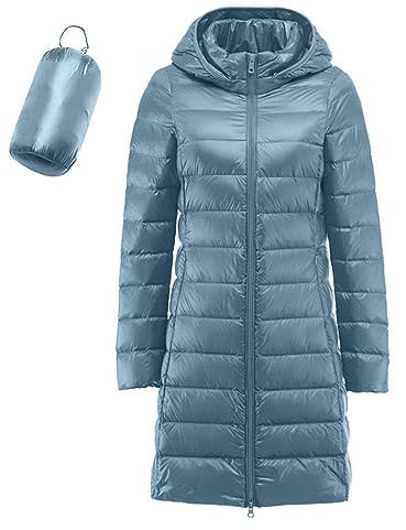 Femme Doudoune Légère Femme Hiver Veste Doudoune Capuche Pliable Fine Ultralight Femme Grande Taille Puffer Jacket Blouson Doudoune Duvet Plume Oversize Doudounes de Randonnée Femme