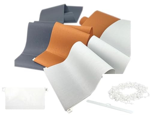 time4blinds - Ersatzlamellen für Vertikaljalousien - Set enthält 1 Lamelle, Gewicht, Aufhänger und untere Kette - Breite 89mm - Länge 1550mm - Mint