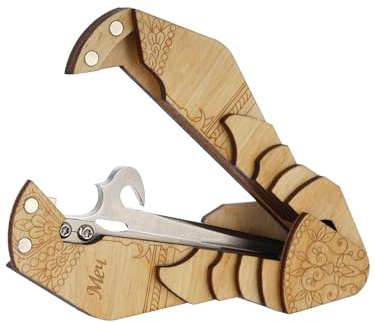 Shamanicshop Jew's Harp by D.Glazyrin/Sword (in wooden case) - Professional mouth musical instrument (jaw harp) Beautiful sound Excellent quality Original Russian maultrommel (jaw harp, dan moi).