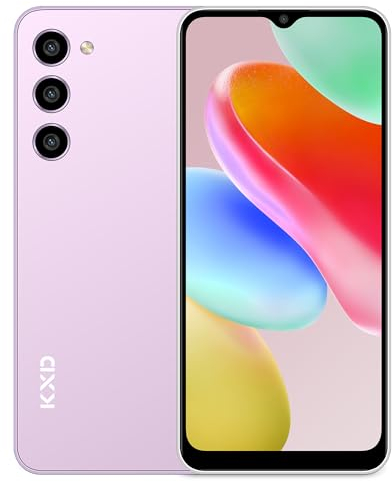 KXD 2024 A09 Handy ohne vertrag unter 100 €, 8GB+128GB/256GB erweiterbar, 4000mAh 6.56 HD Display Android 12 Handy günstig Smartphone 4G, Octa Core Prozessor, 13MP Panorama Kamera,Dual Nano SIM,