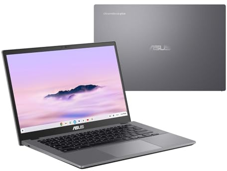 ASUS Chromebook Plus CX34 Laptop, 14 Display (1920x1080), Intel® Core™ i3-1215U Processor, 8GB RAM, 256GB UFS Storage, ChromeOS, Grey, CX3402CBA-PQ0202 (Renewed)