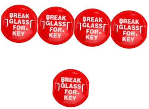 UKCOCO 5pcs Box Box Portachiavi per Vetro Break Lock Scatole per Chiavi di Emergenza Porta Serratura Scatole Chiave Locker