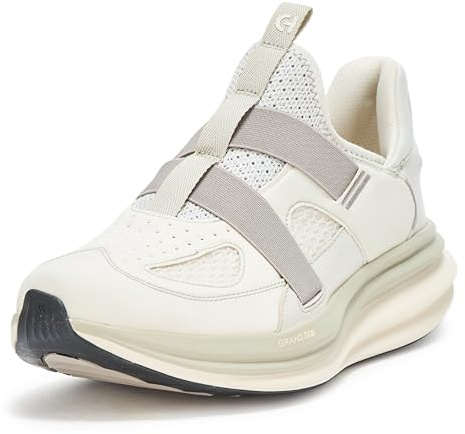 Cole Haan Mens Originalgrand Quadstar Monkstrap Running, Silver Birch/Dove, 9.5 Wide