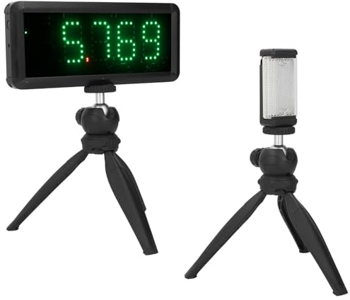 Jectse Laser-Timer für Sprints, Batteriebetriebene LED-Stoppuhr, Rennuhr, Renn-Timer, Motorrad, Elektronisches Fahrrad, Geschwindigkeitstraining, Skating, Leichtathletik-Timer