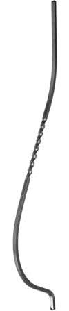shivler Zaunelemente Gartentor Metallzaun Zäune Zaundekoration Zaunpfosten Balkonverkleidung Set Verschiedene Muster (930x135mm - 04.098.25/4 Stück)