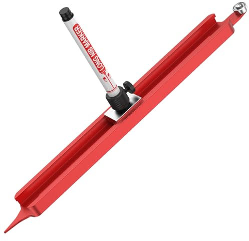 Foppla Profilo Righello scribing con penna di marcatura Strumento di scriba con contorno preciso Strumento multifunzionale Strumento di misurazione del profilo regolabile forma irregolare di misurazio