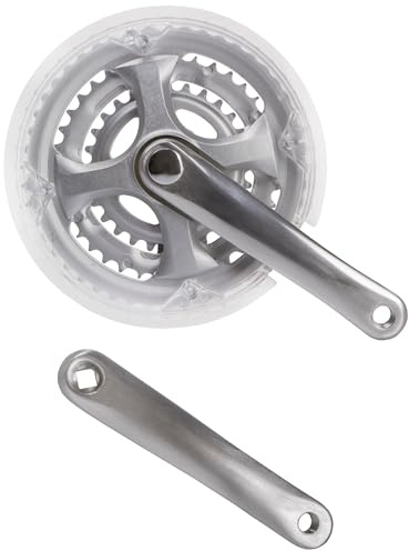 Resul Kettenradgarnitur 28-38-48 Zähne 3-Fach, 170 mm Alu-Kurbel, Silber