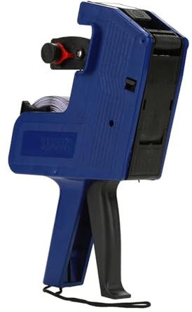 MX 5500 ETIKETTIERGERÄT IN DREI FARBEN, 8-STELLIGE PREISZEICHENPISTOLE, EINZELHANDELSWERKZEUG, INKLUSIVE ETIKETTEN UND NACHFÜLLTINTE FÜR HANDGERÄTE ETIKETTIERUNG, GELB, ROT, BLAU