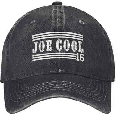 Mode Hip Hop Hut Mode Joe Cool Logo Baseballkappe für Männer Frauen Distressed Denim Gewaschene Sonnenkappe Outdoor Workouts Verstellbarer Hut