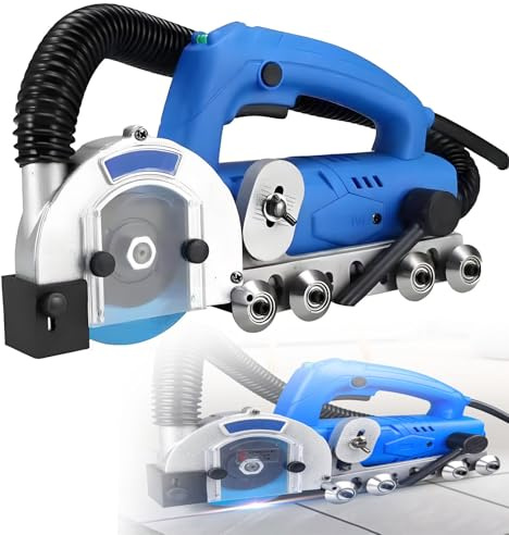 LYAYYDS Compact Tile Groove Cleaner Machine, 1200W Electric Grout Saw for Getting into Corners and Walls, Remove Hardened Residues