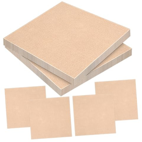 ABOOFAN 100 Piezas Losetas de Alfombra Autoadhesivas Tapetes Decorativos de Suelo para Áreas de Tránsito Resistentes y Fáciles de Limpiar para Dormitorio Hotel y Centro Comercial