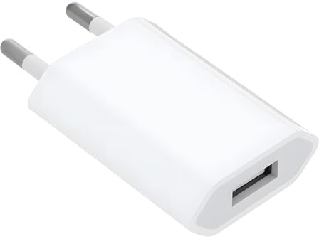 tiyiyok Caricabatterie USB, alimentatore USB 5V 1A, alimentatori per cellulari, compatibile con cellulari, smartwatch, cuffie Bluetooth, braccialetti, tablet, ricarica sicura e universale (bianco)