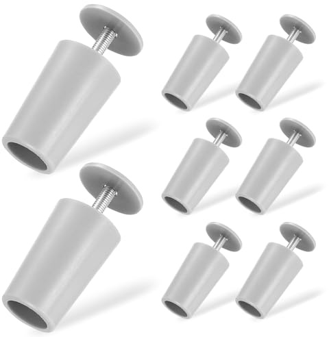 8 Piezas Topes para Persianas 44mm, Topes Persianas Gris, Topes Plástico, Parada Persianas para Láminas Persianas Exterior Repuestos