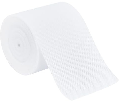 BENECREAT 12.8 m Weiße Stoffe Und Gardinen Zum Selbernähen 10cm Breites Nicht Gewebtes Gardinenband Für Gardinenzubehör DIY Handwerk Und Wohnkultur