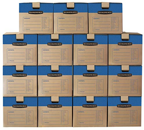 Bankers Box SmoothMove Prime Umzugskartons 15er-Pack Medium 15 Stück