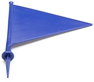 MPL Gardening MPL50120/BLU/10 Cricket and Sports Boundary Marker Flags Pack of 10 - Blue
