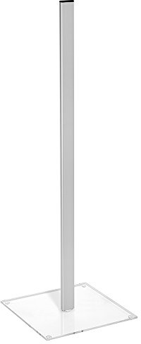 Ständer 900mm mit Fuß aus Acrylglas passend für viele Zeigis® Losboxen | Für die erhöhte Präsentation von vielen Zeigis Losboxen in 15 und 20cm, einfach Befestigung mit 2 Schrauben