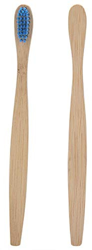 Garosa Cepillo De Dientes De Bambú Cerdas De Nylon Ecológicas Suaves Cuidado Bucal Salud 6 Colores Cepillos De Dientes(Azul),kit de cepillo de dientes