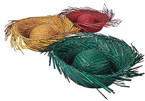 Fun Express Colored Beachcomber Hats -Assorted Colors - Set of 12