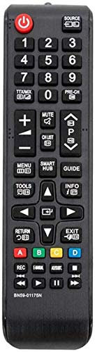 Reemplazo Mando Samsung Smart TV Original bn59-01175n Aplicable a para Mando TV Samsung Smart TV, No Requiere configuración